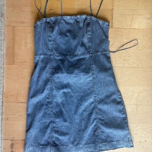Gap mini denim dress medium